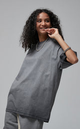 Reverse Base Color Treatment With Baking Effect T-shirt 250g