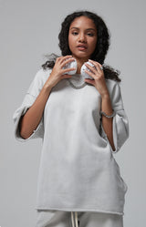 Sun Faded Wached With Distressed French Terry T-shirt 360g