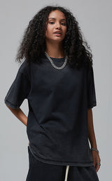 Reverse Base Color Treatment With Baking Effect T-shirt 250g