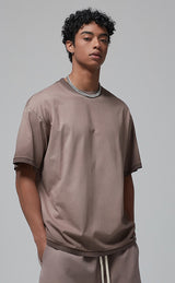 Reverse Base Color Treatment With Baking Effect T-shirt 250g