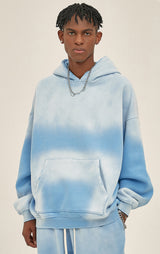 Distressed Hooded Sweatshirt 360g