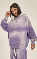 Distressed Hooded Sweatshirt 360g