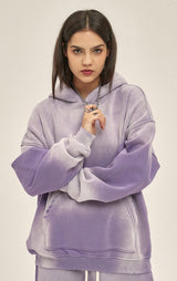 Distressed Hooded Sweatshirt 360g