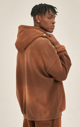 Distressed Hooded Sweatshirt 360g