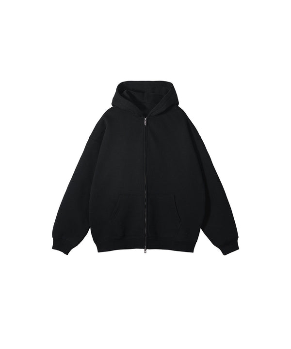 French terry with fleece zip up 345g
