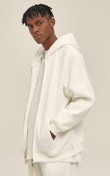 French terry with fleece zip up 345g