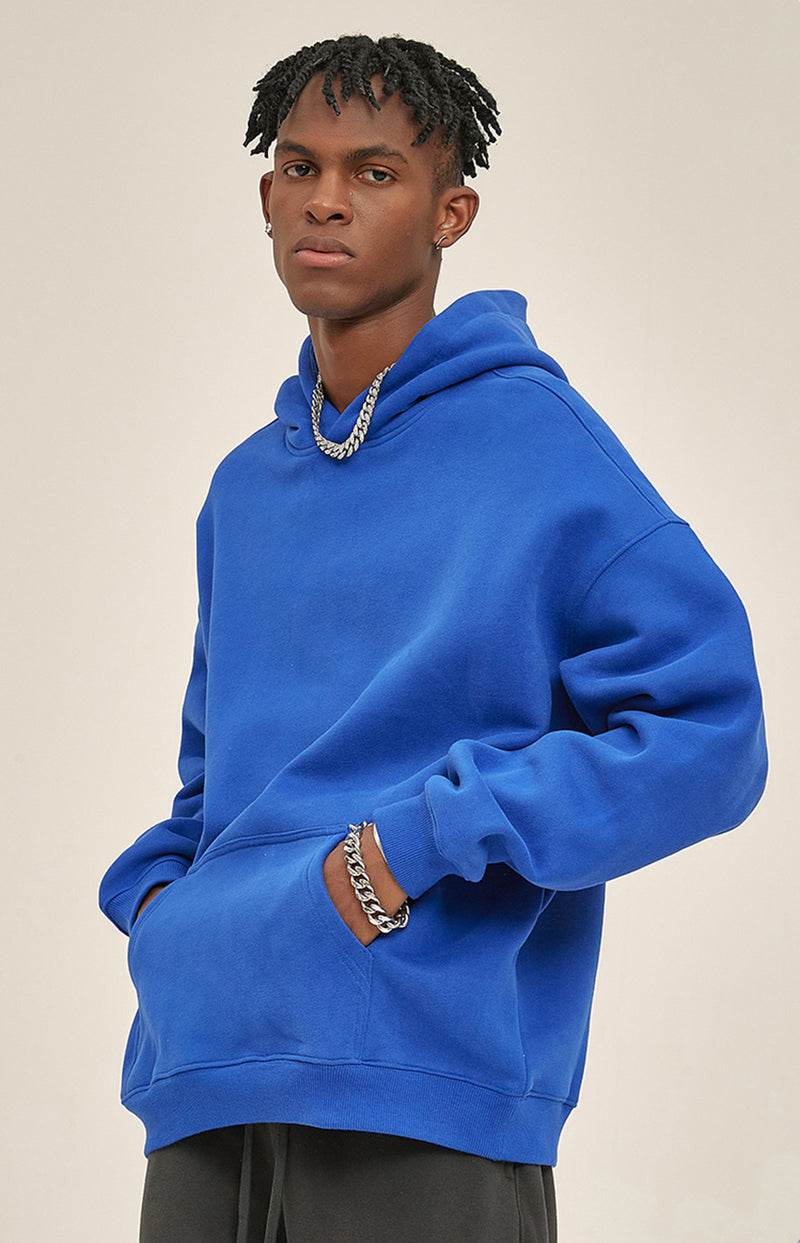 French terry with fleece hoodie 345g