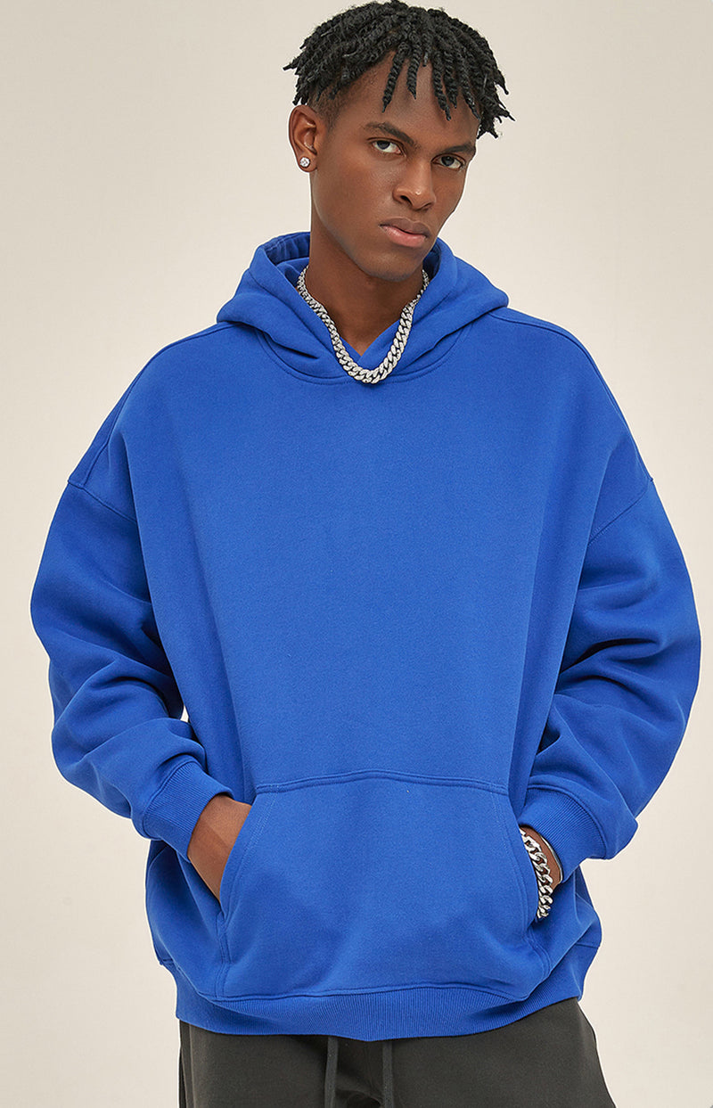 French terry with fleece hoodie 345g