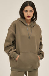 French terry with fleece hoodie 345g