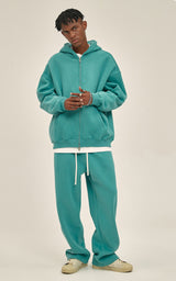 French terry with fleece zip up 345g