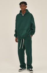 French terry with fleece hoodie 345g