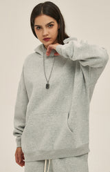 French terry with fleece hoodie 345g