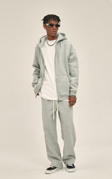 French terry with fleece zip up Sweatshirt Set 345g