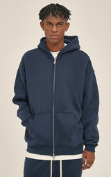 French terry with fleece zip up Sweatshirt Set 345g