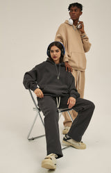 French terry with fleece hoodie 345g