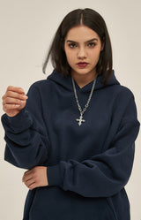French terry with fleece hoodie 345g