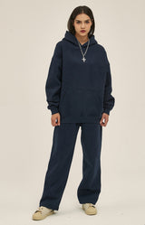 French terry with fleece hoodie 345g
