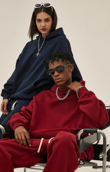 French terry with fleece hoodie 345g