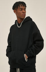 French terry with fleece hoodie 345g