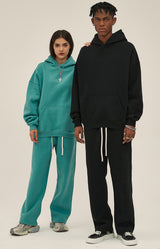 French terry with fleece hoodie 345g