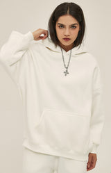 French terry with fleece hoodie 345g