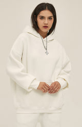 French terry with fleece hoodie 345g