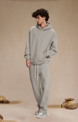 French terry with fleece hoodie 345g
