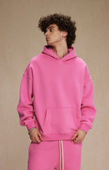 French terry with fleece hoodie 345g