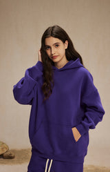 French terry with fleece hoodie 345g