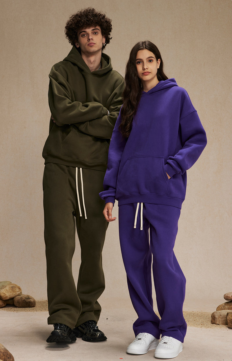 French terry with fleece sweatpants 345g