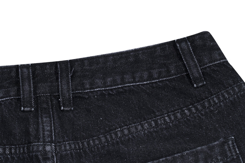 Loose Fit Washed DenimJeans