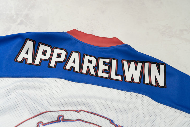 Blue White Star Jersey