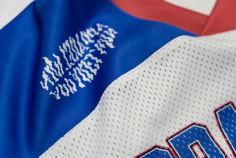 Blue White Star Jersey