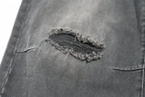Double Waist Distressed Jean