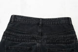 Double Waist Distressed Jean
